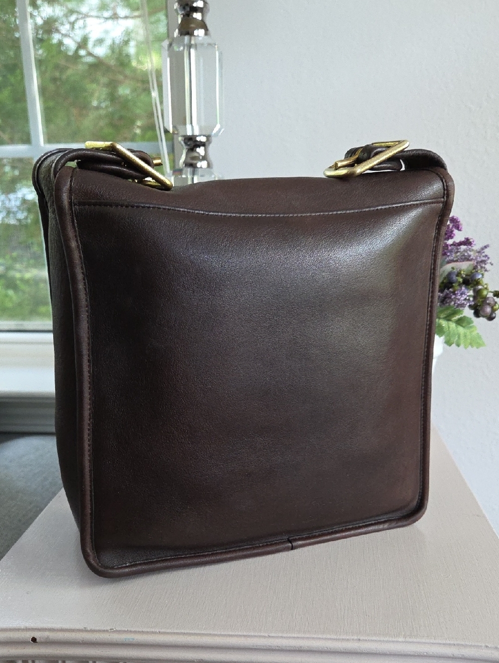 COACH Mocha NYC 1970's Leather Organizer Pouch Bag - Picture 3 of 16
